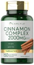 Carlyle Ceylon Cinnamon Kompleks Gymnema ja Mulberry | 150 kapslit | Mitte-GMO, Gluteenivaba täiendus