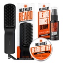 Wild Willies Bear Care Kit: Kuumutatud habeme sirgendaja meestele, habemevõi ja habemekasvu seerum - Ultimate Grooming Tool Set, Beard Balm, Hüdraat Seerum, Hot Comb Bear Brush igapäevaseks kasutamiseks