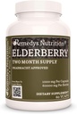 Remedy's Nutrition Elderberry | 1000 mg, 60 vegankapslit taimset toidulisandit | kahe kuu pakkumine