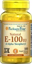 Puritan's Pride Vitamiin E-100 iu 100% Natural 100 Softgels