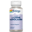 SOLARAY L-Lysine Monolaurin Immune Support Supplement, 1: 1 suhe immuunsüsteemi funktsiooni, 500 mg iga, 60-päevane raha tagasi garantii, 30 Servings, 60 VegCaps