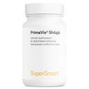 Supersmart - Super Shilajit 500mg päevas (suure tugevusega) - PrimaVie Shilajiti lisand - Himaalaja, puhastatud ja orgaaniline Shilajit | Mitte-GMO & Gluteenivaba - 60 taimset kapslit