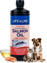 Eluliini lõheõli lemmikloomadele | Omega-3 DHA EPA toidulisand koertele ja kassidele | toetab naha, mantli, aju ja südame tervist | Külmfiltreeritud - 32 oz
