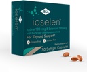 Ioselen - kilpnäärme tugisammas - 100 mcg Selenium, 100 mcg Jood, 5mg BioPerine - 30 Soft-Gel kapslid suurenenud biosaadavus ja imendumine - Gluteenivaba, laktoosivaba, suhkruvaba, mitte-GMO