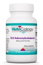 Nutrikoloogia B12 Adenosüülkobalamiini lisand - foolhappega, vitamiin B12 3000 mcg, folaat, puhas B12, taimetoitlased - 60 loend