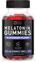 Melatoniin Black Berry Gummies 5mg, öine unetoetus närimistable Supplement | 60 Count