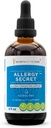 Allergia salajane alkoholivaba ekstrakt, tinktuur, Glycerite Rosemary, Mullein Leaf, Vahukommi, Sting Nettle, Eyebright. Allergia / ummikute toetamine (4 FL OZ)