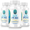 Rize labs - LivPure Powered by Nature - Advanced Formula - Pure Support Dietary Supplement for Maks Support, Extra Tugevus, Vegan, Maksafunktsiooni Pillid (180 kapslit)