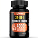 Kortisooli tervise täiendus, 25-in-1 kortisooli reduktor naistele ja meestele, kortisooli lisandid Ashwagandha, Rhodiola Rosea, L-Theanine, 3 kapslit