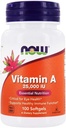 NOW Foods - Vitamiin A 25000 IU - 100 Softgels