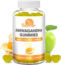 Ashwagandha Gummies koos L-Theanine, GABA ja kanepiga - looduslikult maitsestatud, Vegan Ashwagandha Supplement Root Extract, L Theanine Gummy, Stress Gummy, Mood Gummy, kortisoolijuht - 60 krahv