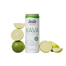 LEILO | Kava Powered Lume Margarita mocktail Drink | 12-Pack - Sugar-Free & Non-ALC Funktsionaalne Lõõgastustoetus | 12 fl oz Cans (Pack of 12)