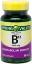 Spring Valley - vitamiin B-12 1000 mcg, ajastatud vabanemine, 60 tabletti
