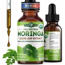 PURA VIDA MORINGA Lehtekstrakt Vedelad tilgad - USDA orgaaniline sertifitseeritud - kõrgelt puhastatud, biosaadav ja kiirem imendumine kui Moringa pulber või kapslid - ühe päritolu Moringa Oleifera lehtede ekstrakt