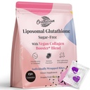 Liposomaalsed Glutatioon Gummies 1000MG - Suhkruvaba vähendatud L-Glutatioon C-vitamiini ja Vegan kollageeniga - Antioksüdant ja naha heaolu - 150 krahv
