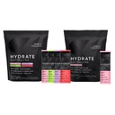 Spordiuuringud Hüdraat elektrolüütide Combo Pack - suhkruvaba ja looduslikult maitsestatud vitamiinide, mineraalide ja kookosveega - toetab hüdreerimist - 32 paketti - Vaarika limonaadi domineeriv maitse