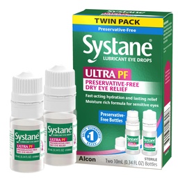Systane Ultra mitmeannuseline säilitusainevaba silma tilgad Kaksikpakend (2x10ml)