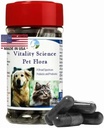 Vitality Science Pet Flora – looduslikud probiootikumid kassidele ja koertele | Seedetrakti tugisammas | Kassi kõhukinnisus ja koeragaasi leevendus | Igapäevane soolestiku probiootikum (250 kapslit)