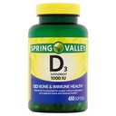 Spring Valley - Vitamiin D-3 1000 RÜ, 450 Softgels