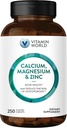 Vitamiin Maailma Kaltsium Magneesium Tsink" Edendab Luude Tervist 250 Kaetud Kapsleid