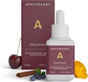 Apothékary Wine Down, Natural Sleep ja Lõõgastav toetus, Alkoholivaba punase veini inspireeritud taimsete vedelike tilgad, Koosneb Blue Vervain, Tart Cherry ja California Poppy, 1 oz, 30 Servings