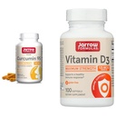 Kitsad valemid Curcumin 95 500mg - kuni 120 Servings (Veggie Caps) & Vitamiin D3 125 mcg (5000 IU) - 100 Servings (Softgels)
