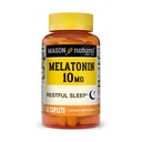 MASON LOODUSLIK Melatoniin 3 mg B6 ja kaltsiumiga, looduslik uneabi, toetab rahulikku und, 60 tabletti