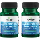 Swanson Astaxanthin & Zeaxanthin Eye Health Supplement ekraani raske spetsialistid 4 mg astaksantiini ja 4 mg OmniXan Zeaxanthin (60 Softgels, 2 Pack)