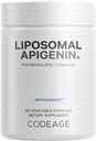 Codeage Liposomal Apigenin Supplement, 3-kuuline Supply, Daily Flavonoid Chamomile Extract, Liposomal Phospholipid Complex, Non-GMO päevalilleõli, fosfatidüülkoliin Vegan Blend, Gluteenivaba, 90 Count