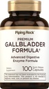 Piping Rock Gallbladder Supplement | 100 kapslit | Advanced Seedeensüüm Täielik valem meestele ja naistele | Mitte-GMO & Gluteenivaba