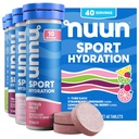 Nuun Sport elektrolüütide tabletid proaktiivseks hüdreerimiseks, segatud maitsed, 4 pakett (40 serveerimist)