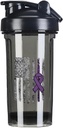 Epilepsia Awareness Ameerika lipp 18 Ounce Shaker Pudel Joogi Segaja Lekkimiskindel Pre Treening Proteiin Raputab Toidu asendamine Pudelid 500ML/18 Oz Must