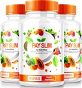 NutraRize (3 Pack) Pay Slim kapslid, PaySlim All-Natural Supplement for Healthy Weight Loss, Premium Formula saavutada keha ja fitness eesmärgid, ametlikud ülevaated (180 kapslit)