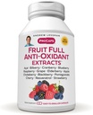ANDREW LESSMAN Fruit Full Anti-Oxidant Ekstraktid 30 kapslit - 14 looduslikud puuvilja- ja marjaekstraktid. Mustikas, jõhvikas, viinamarjaseemned, granaatõunad, resveratrool ja palju muud. lihtne neelata kapslid