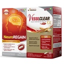 LABO Nutrition VesseCLEAR EX + NeuroREGAIN : Nattokinaas NSK- SD , Elastin F puhta ja paindliku veresoone jaoks , südame-veresoonkonna ja tsirkulatsiooni tugi , kammkarbist pärinev PLASMALOGEN aju halvenemiseks