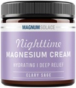 Magneesiumi asukoht - öine magneesiumkreem - rakendage jalgadele, kätele või rinnale - aktuaalne magneesiumkloriid - USA valmistatud ja ohutu lastele (Clary Sage)