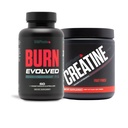 V Shred Burn Evolved 2.0 ja Premium Kreatiin Fruit Punch Powder Bund.