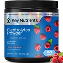PÕHITOITMED Multivitamiini elektrolüüdid Pulber puudub suhkur - Sweet Blue Vaarika elektrolüütpulber - Vastupidavus ja energialisand - Hüdraadipulber - Ei kaloreid - 90 Servings - Valmistatud USA-s