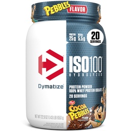 Dümatiseerida x Kakao veeris ISO100 Vadakuvalgu pulberisolaat, 25 g valku, 20 serveerimist, 5,5 g BCAA-d, 120 Cal., gluteenivaba, 1 g rasva, 1 g suhkrut, 2 g süsivesikut