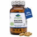 Pure Mountain Botanicals Bacopa Monnieri kapslid - Vegan kapslid orgaanilise Bacopa ja standardiseeritud Bacopa ekstrakti täiendada