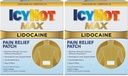 Icy Hot Max Tugevus Lidokaiini Valu leevendamise plaaster (5 krahv) tungib kiire, sihitud abi (pakk 2)
