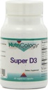 Nutrikoloogia Super D3 toidulisand - Luude ja immuunsuse tugi, kolekaltsiferool C & E, taimetoitlaste kapslid, Gluteenivaba - 60 loend