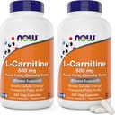 NOW Foods L-karnitiin 500 mg , 240 Veg Caps ( 2 pakendis )