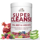 Riigifarmid Super Cleanse, Super Juice Cleanse, toetab tervislikku seedesüsteemi, 34 puu- ja köögivilja koos Aloe, soodustab looduslikku võõrutust, joogipulbrit, 14 serveerimist, 9.88 Ounce