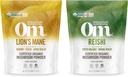 OM MUSHROOM SUPERFOOD 7.05oz Bundle, Lion's Mane & Reishi Organic Seenepulber, 200 Servings