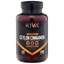 Kiva Premium Ceyloni kaneelipulber Kapslid (120 köögiviljakapslit), Pure Ceyloni kaneel Sri Lankalt, Vegan, Non-GMO, Gluteenivaba