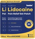 Sumifun 4% Lidocaine Patches Maksimaalne tugevus - 24 Count valu leevendav geel Patch lihaste valulikkus, seljavalu, põlve, kaela ja liigesevalud - aktuaalne anlgeetiline (NDC: 83602-157-15, 83602-157-01)