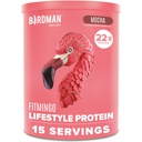 BIRDMAN Fitmingo Veganvalgu pulber inositooli, kollageeni võimendajate, hüaluroonhappe ja vitamiinidega | Madala süsivesikusisaldusega, piimavaba, madala kalorsusega | 23g taimset päritolu mustikavalgu pulber müo-inositooliga