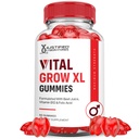 Põhjendatud Laboratories Vital Grow XL Performance Gummies 1000MG Advanced Formula formuleeritud ACV granaatõunapeedi mahl Pulber B12 Vegan Non GMO 60 Gummys