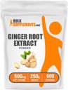 BulkSupplements.com Ingveri juure ekstrakti pulber - ingveri lisand, ingveri juurepulber - taimsed lisandid, gluteenivaba, 500mg per Serving, 250g (8,8 oz) (pakk 1)